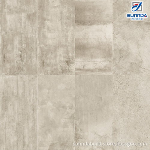 Hot Sale American designs Black Grey Cement Stone Look Tile Rustic Porcelain For Non slip Bathroom Floor Tiles